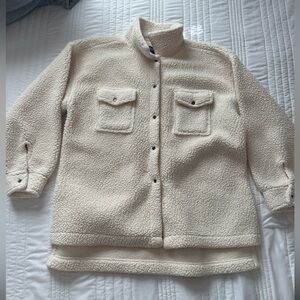 BRAND NEW Cozy Cream Sherpa Jacket